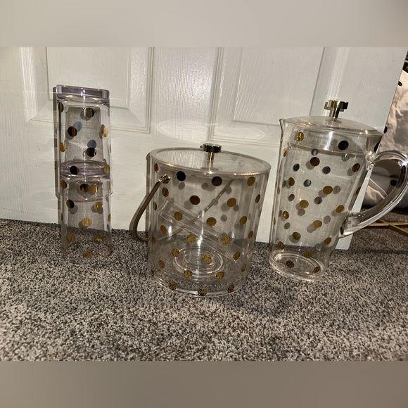kate spade Other - Kate spade plastic drink ware set